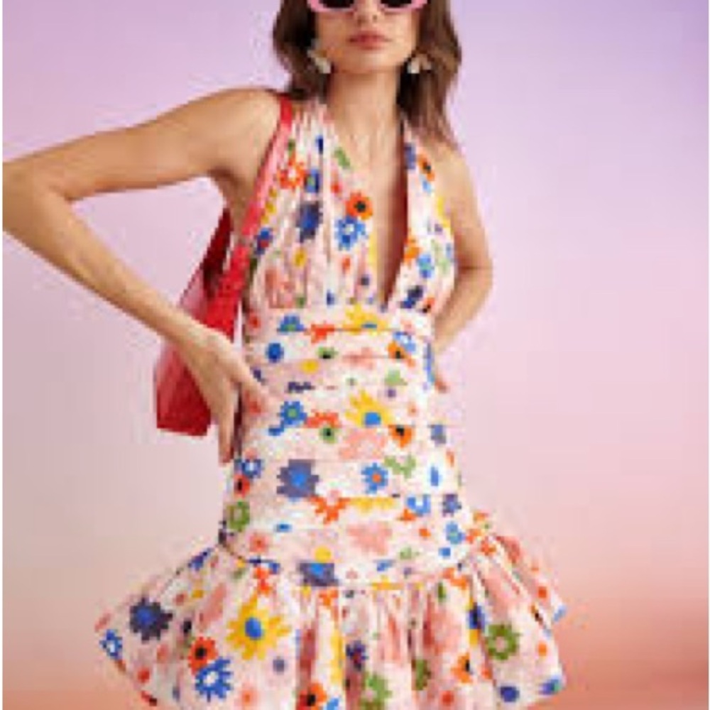 CeliaB Floral Mini Dress - Pink and Multicolor